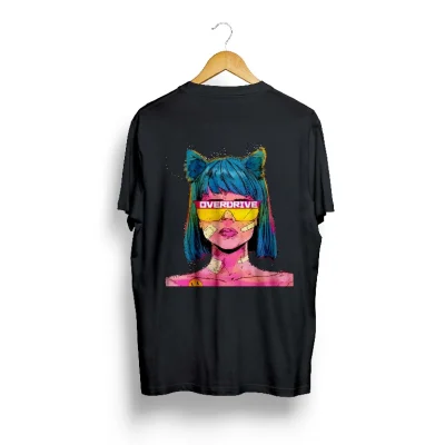 Women Printed Round Neck Pure Cotton Black T-Shirt