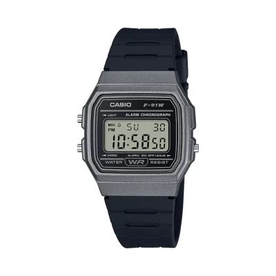 Casio F-91WM-1BDF Vintage Digital Resin Belt Watch