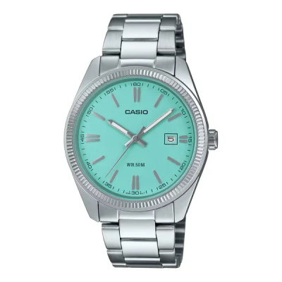 Casio MTP-1302PD Silver Chain Watch