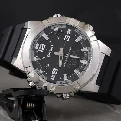 Best Deals on Casio AMW-870-1A Dual Time Watch