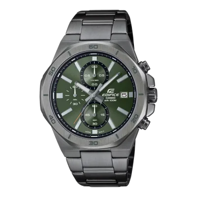 Buy Casio Edifice EFV-640DC-3AV Men's Green Dial Chronograph Watch