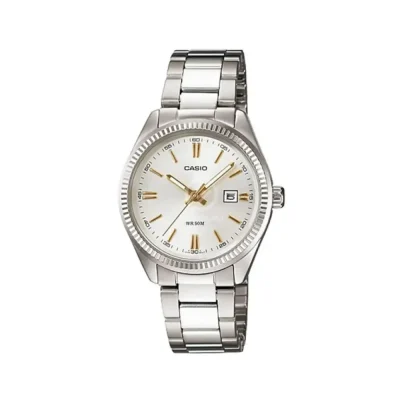 CASIO LTP-1302D-7A2VDF LADIES SILVER CHAIN WATCH