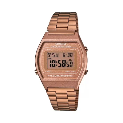 CASIO B640WC-5ADF ROSE GOLD LADIES CHAIN WATCH