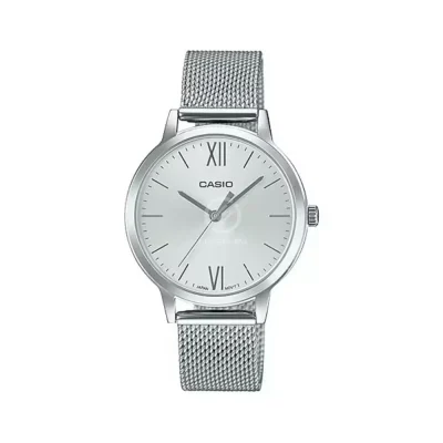 CASIO LTP-E157M-7ADF STANDARD LADIES MESH CHAIN WATCH