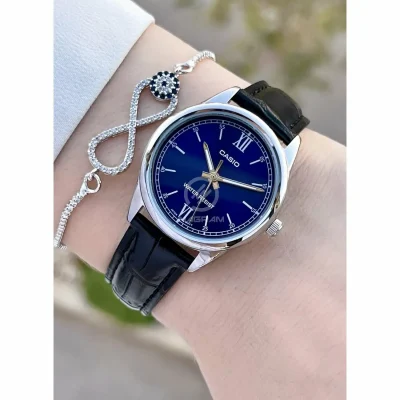 CASIO LTP-V005L-2BUDF ENTICER SILVER LADIES BELT WATCH