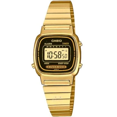CASIO LA670WGA-1DF LADIES VINTAGE DIGITAL GOLDEN WATCH