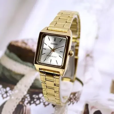 CASIO LTP-V007G-9EUDF STANDARD GOLDEN LADIES CHAIN WATCH