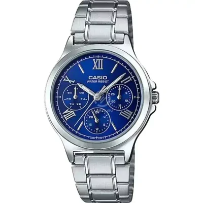 CASIO LTP-V300D-2A2UDF ENTICER MULTIFUNCTION LADIES CHAIN WATCH