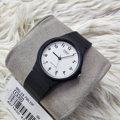 Casio MQ-24-7BLDF Analogue White Dial Resin Strap Watch – Unisex