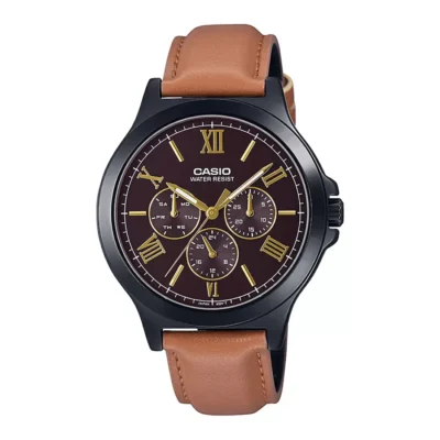 Casio MTP-V300BL-5AUDF Enticer Multifunction Black Belt Watch