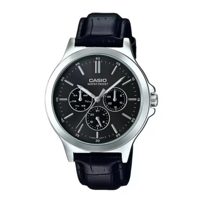 Casio MTP-V300L-1AUDF Enticer Multifunction Silver Belt Watch