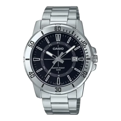 Casio MTP-VD01D-1CVUDF Enticer Date Chain Watch