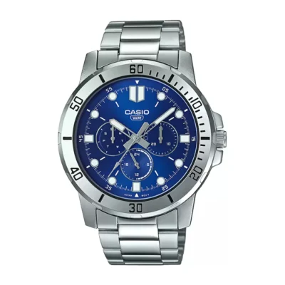Casio MTP-VD300D-2EUDF Enticer Multifunction Silver Chain Watch
