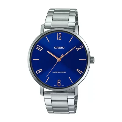 Casio MTP-VT01D-2B2UDF Standard Silver Chain Watch