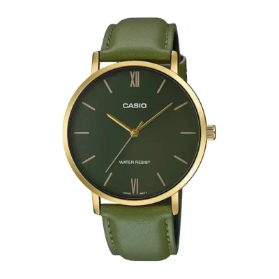 Casio MTP-VT01GL-3BUDF Standard Golden Belt Watch