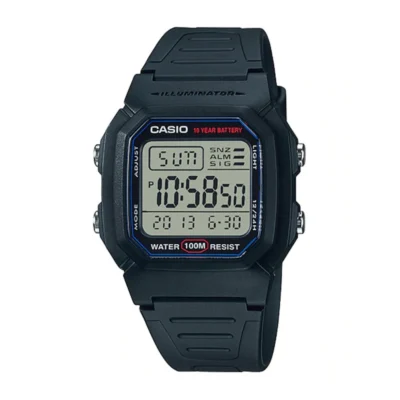 Casio W-800H-1AVDF Youth Dual Time Digital Resin Belt Watch