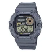 WW2921 Casio Standard Moon Phase Digital Resin Belt Watch WS-1700H-8AVDF